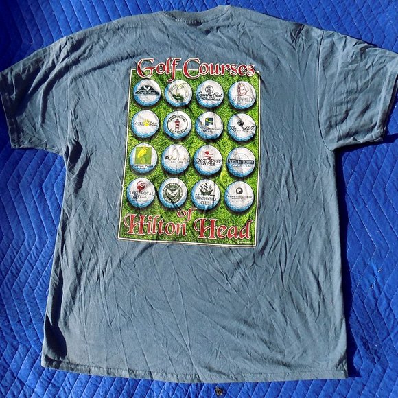Golf Courses Of Hilton Head Island T Shirt - Size L - Picture 3 of 4